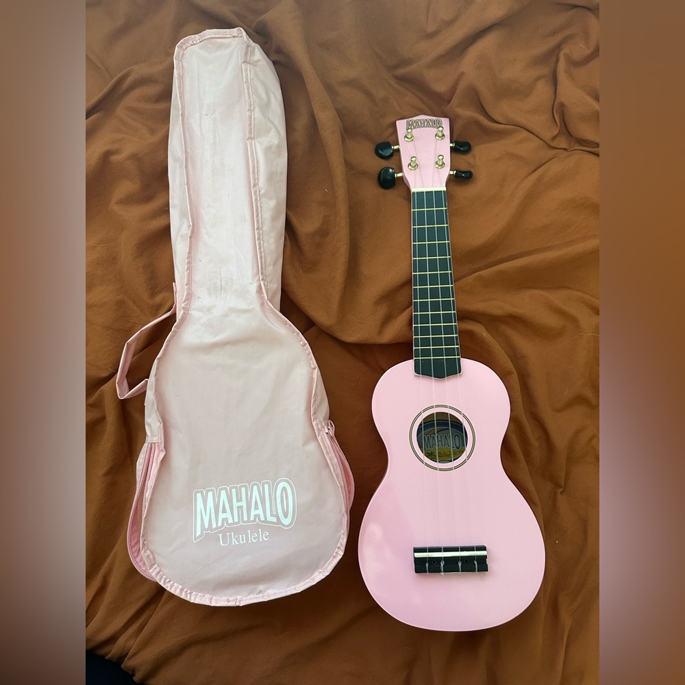 Authentic Baby Pink Mahalo Ukulele